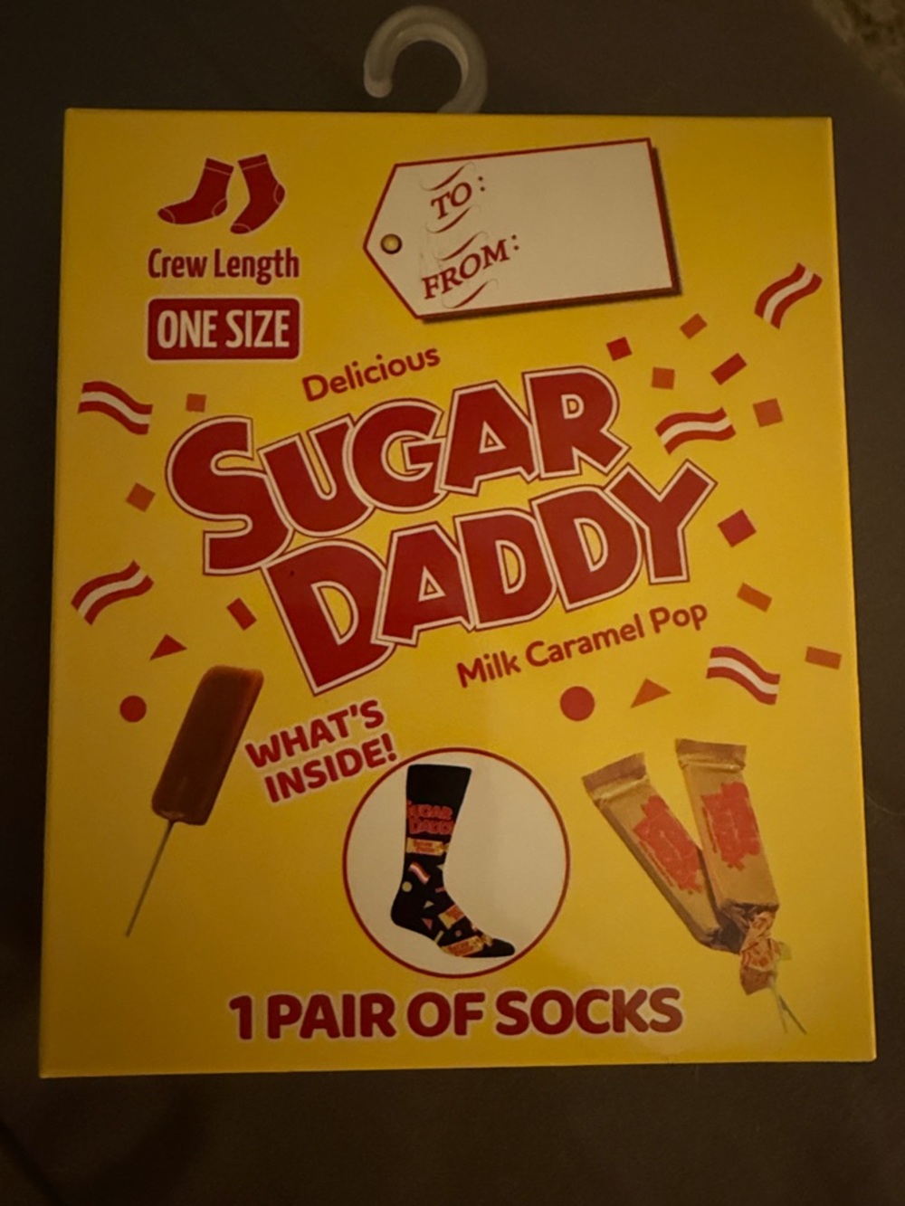 Sugar Daddy novelty crew socks